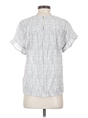 Hem & Thread Short Sleeve Blouse (view 2)
