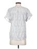 Hem & Thread Silver Short Sleeve Blouse Size S - photo 2