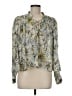 IRO Animal Print Green Long Sleeve Blouse Size EU (FR) 38 / US 6 - photo 1