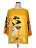 Soft Surroundings 100% Polyester Yellow Kimono Size 1X - photo 1