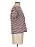 Levi's Stripes Burgundy Short Sleeve Turtleneck Size XS - photo 4