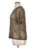 Dex Metallic Silver Short Sleeve Top Size 0X - photo 5
