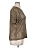 Dex Metallic Silver Short Sleeve Top Size 0X - photo 4