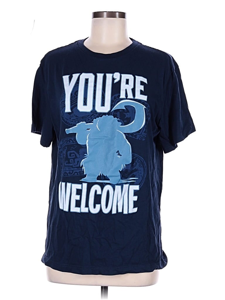 Pre-owned Disney Short Sleeve T-shirt In Blue