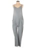 Assorted Brands Solid Gray Jumpsuit Size S - photo 1
