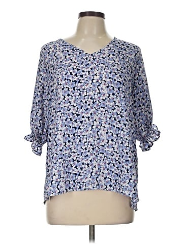 Well Worn 3/4 Sleeve Blouse (view 1)