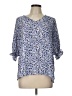 Well Worn Blue 3/4 Sleeve Blouse Size L - photo 1