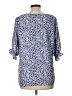Well Worn Blue 3/4 Sleeve Blouse Size L - photo 2
