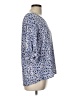 Well Worn Blue 3/4 Sleeve Blouse Size L - photo 4