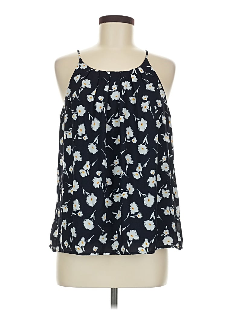 Pre-owned Dna Couture Sleeveless Blouse In Blue