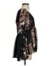Intermix Floral Black Long Sleeve Silk Top Size S - photo 4