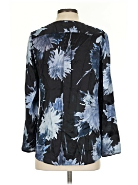Lafayette 148 New York Long Sleeve Silk Top (view 2)