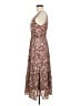 Mine 100% Polyester Paisley Brown Casual Dress Size M - photo 5