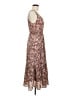 Mine 100% Polyester Paisley Brown Casual Dress Size M - photo 4