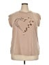 Shein Hearts Tan Short Sleeve Top Size 2X - photo 1