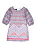 Iz Byer 100% Polyester Print Blue Dress Size 10 - photo 1