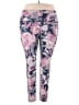 Apana Floral Purple Active Pants Size XXL - photo 1