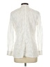 Lands' End 100% Baumwolle Ivory White Long Sleeve Blouse Size 10 - 12 - photo 2