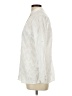 Lands' End 100% Baumwolle Ivory White Long Sleeve Blouse Size 10 - 12 - photo 5