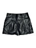 Weekend 100% Polyurethane Metallic Black Shorts Size XS - photo 1
