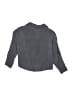 Zara Solid Gray 3/4 Sleeve Blouse Size 9 - 10 - photo 2
