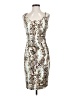 Cache Animal Print Silver Cocktail Dress Size S - photo 1