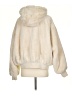 Zara 100% Polyester Ivory Faux Fur Jacket Size S - photo 2