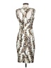 Cache Animal Print Silver Cocktail Dress Size S - photo 2