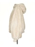 Zara 100% Polyester Ivory Faux Fur Jacket Size S - photo 5