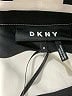 DKNY 100% Polyester Stripes Silver Long Sleeve Blouse Size M - photo 7