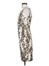 Cache Animal Print Silver Cocktail Dress Size S - photo 5