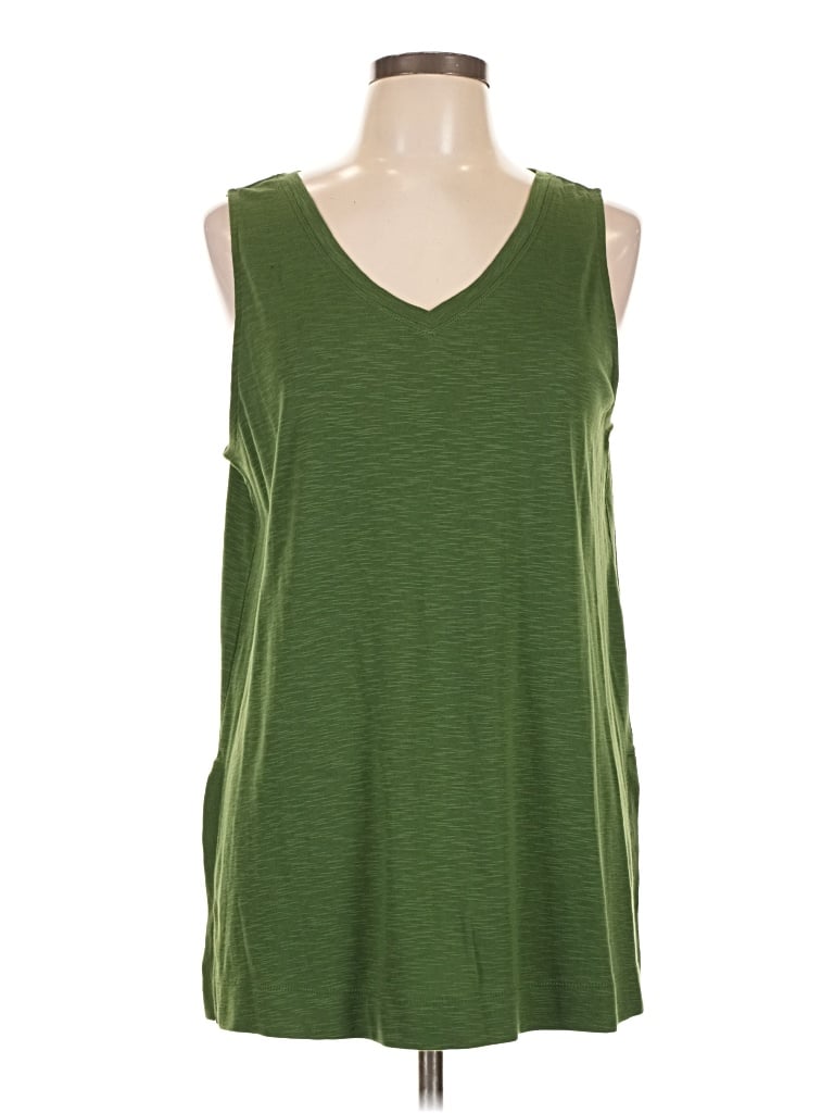 Pre-owned Jjill Sleeveless T-shirt In Green