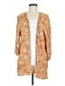 Pink Rose 100% Rayon Orange Kimono Size M - photo 1