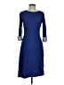 Talbots 100% Cotton Solid Blue Casual Dress Size S - photo 1