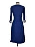 Talbots 100% Cotton Solid Blue Casual Dress Size S - photo 2