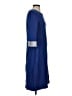 Talbots 100% Cotton Solid Blue Casual Dress Size S - photo 4