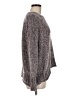 Cynthia Rowley TJX 100% Polyester Metallic Gray Pullover Sweater Size M - photo 4