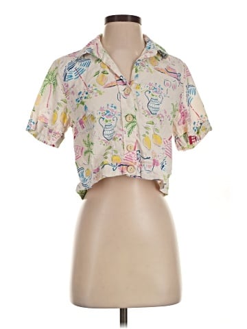 Calypso St. Barth Short Sleeve Blouse (view 1)