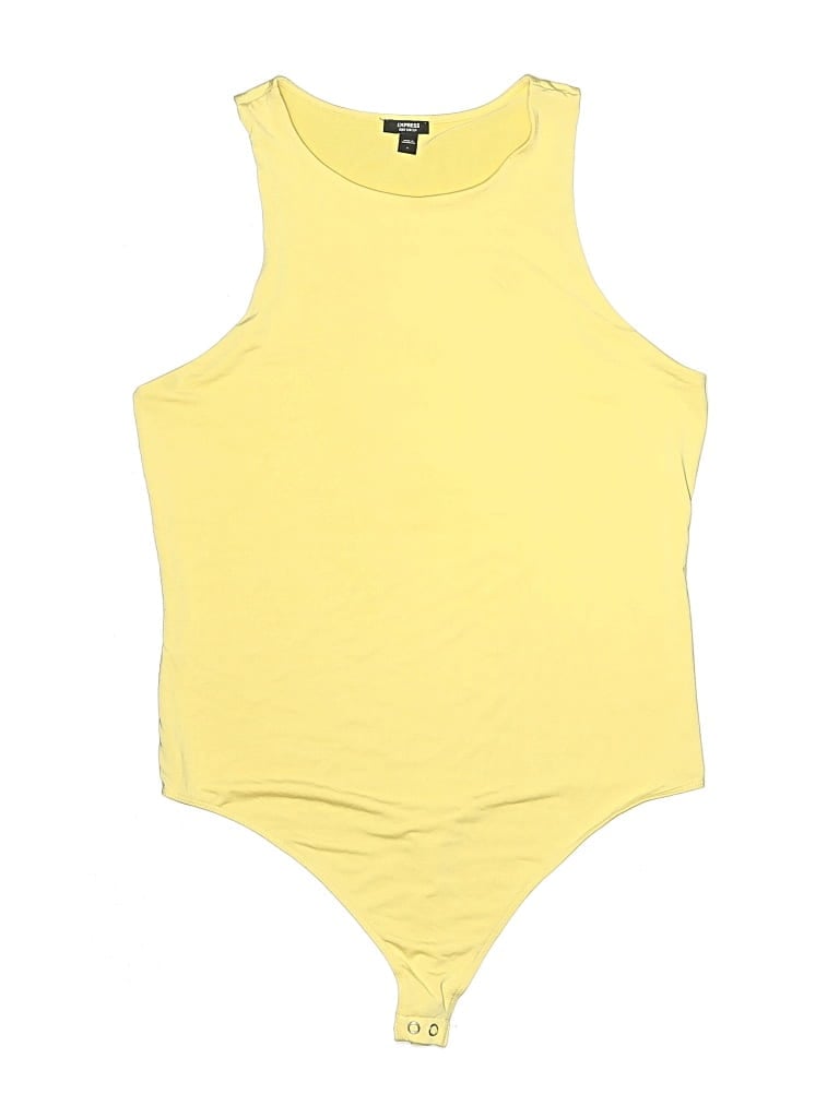 Pre-owned Express Bodysuit In Yellow