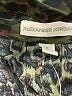 Alexander Jordan 100% Rayon Animal Print Green Long Sleeve Blouse Size S - photo 7