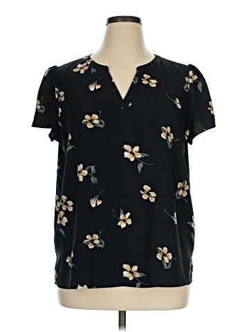 Hilary Radley Short Sleeve Blouse (view 1)