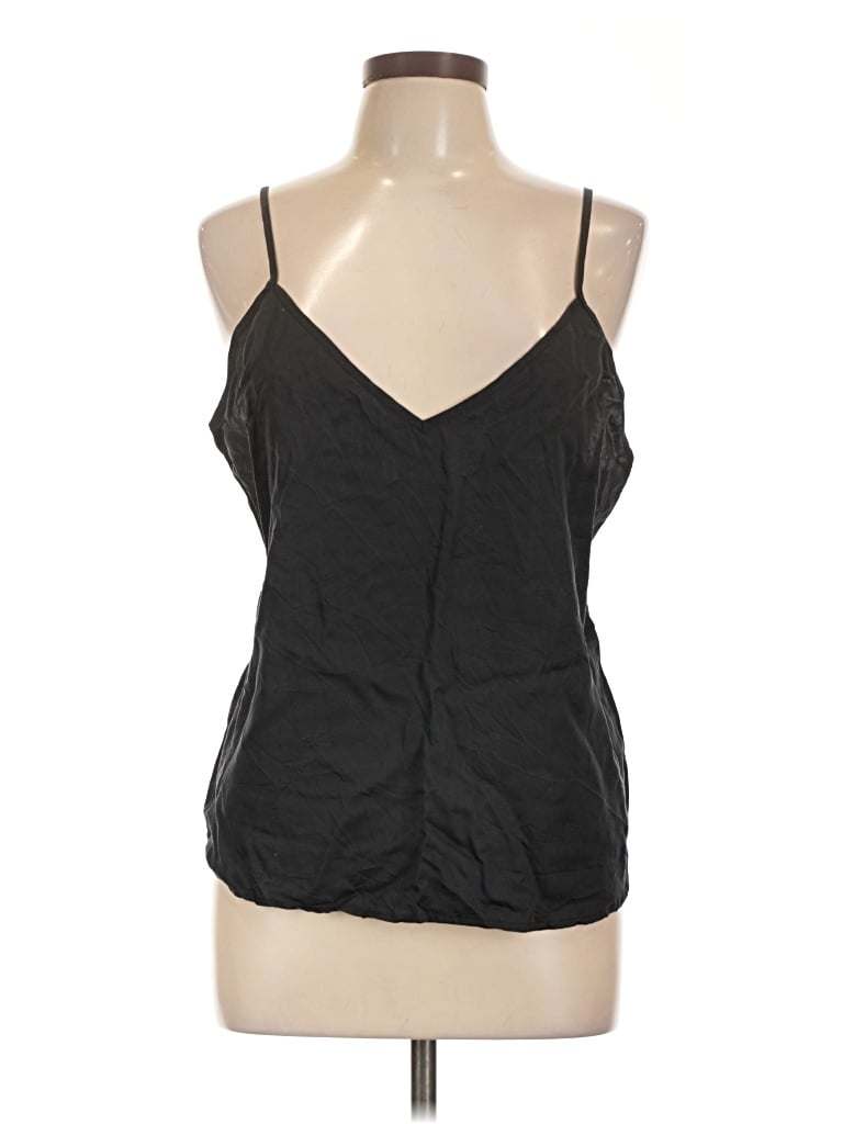 Pre-owned Assorted Brands Sleeveless Top Black Halter Neckline Tops