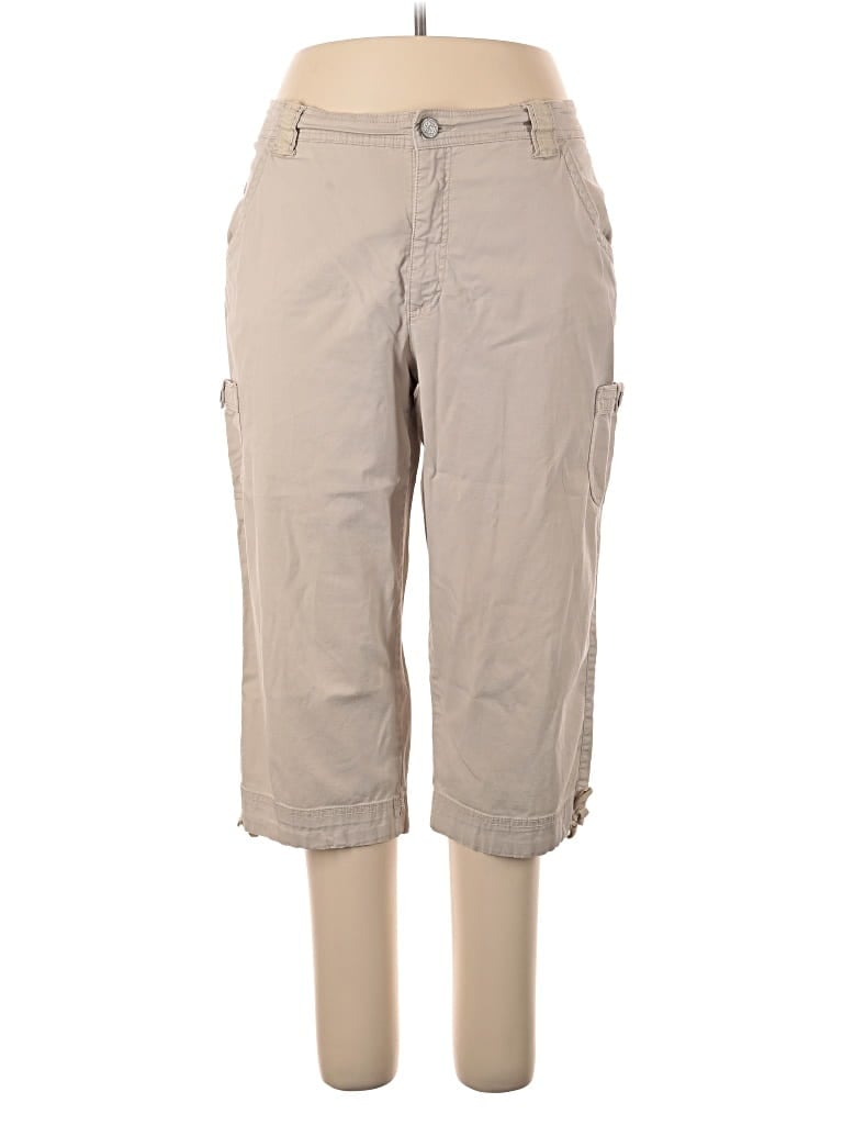 Pre-owned Gloria Vanderbilt Cargo Pants In Tan