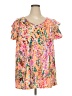 Unbranded Pink Short Sleeve Blouse Size 2X - photo 1