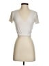 Garage Ivory Short Sleeve Turtleneck Size S - photo 1