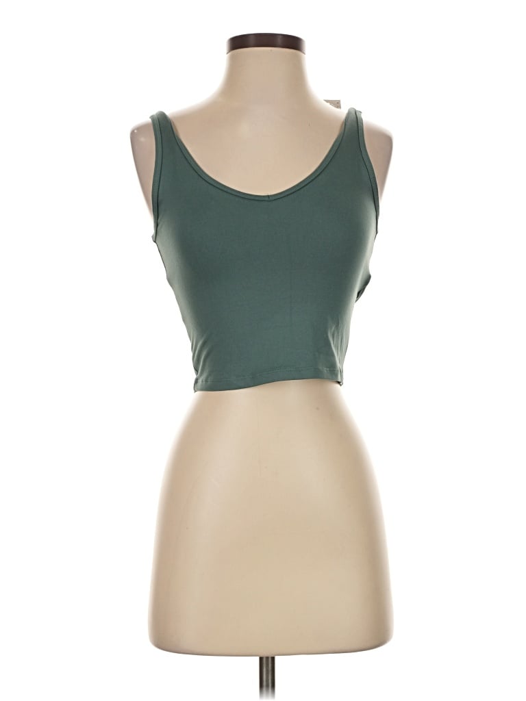 Hollister Tank Top Green Strapless Neckline Tops