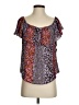 Maeve 100% Polyester Purple Short Sleeve Blouse Size XS - photo 1