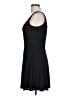 Aqua Solid Black Casual Dress Size L - photo 5