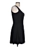 Aqua Solid Black Casual Dress Size L - photo 4