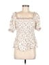 Max Studio 100% Rayon Ivory 3/4 Sleeve Blouse Size M - photo 1